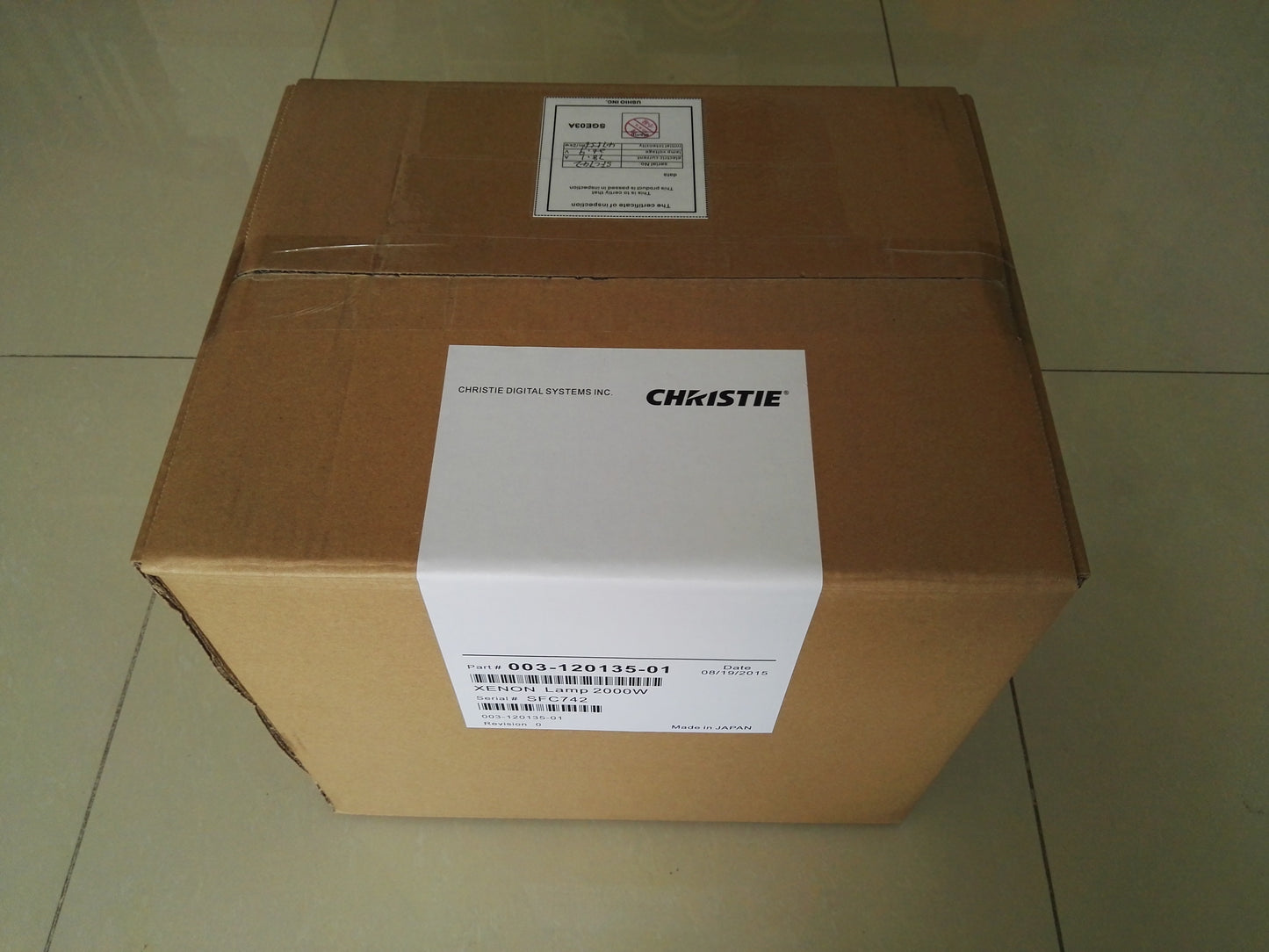 Christie 003-120135-XX Genuine OEM Xenon Lamp for Christie Roadster/Mirage S+12K, Roadster/MirageS+14K-J, Roadster HD12K, Mirage HD12, Matrix/Mirage WU12, Matrix/Mirage WU14K-J Projectors