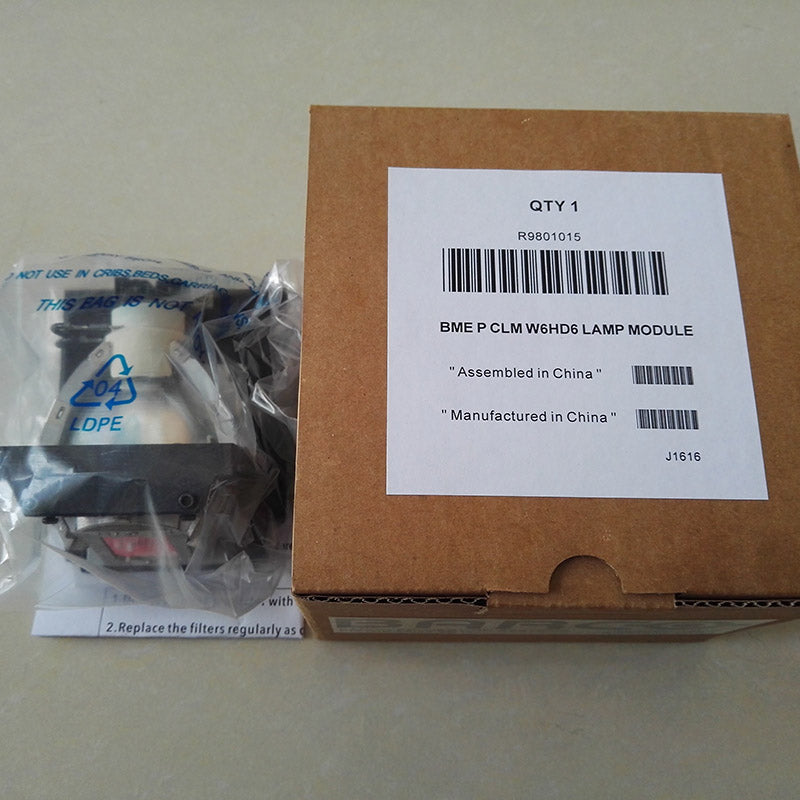 Barco R9801015 Projector Lamp Housing with Genuine Original OEM Bulb