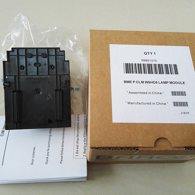 Barco R9801015 Projector Lamp Housing with Genuine Original OEM Bulb