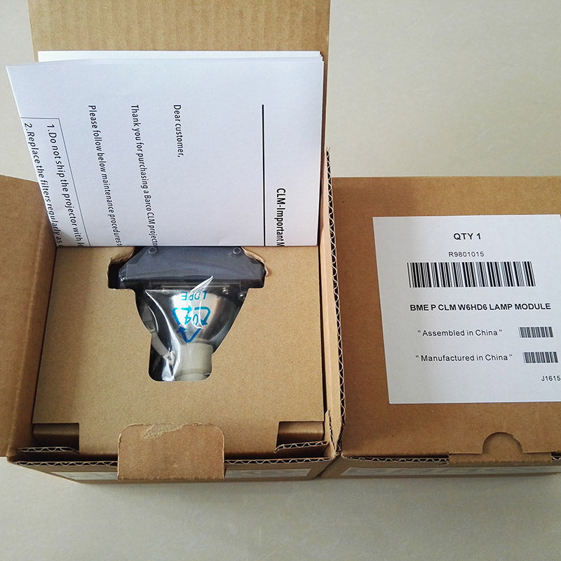 Barco R9801015 Projector Lamp Housing with Genuine Original OEM Bulb