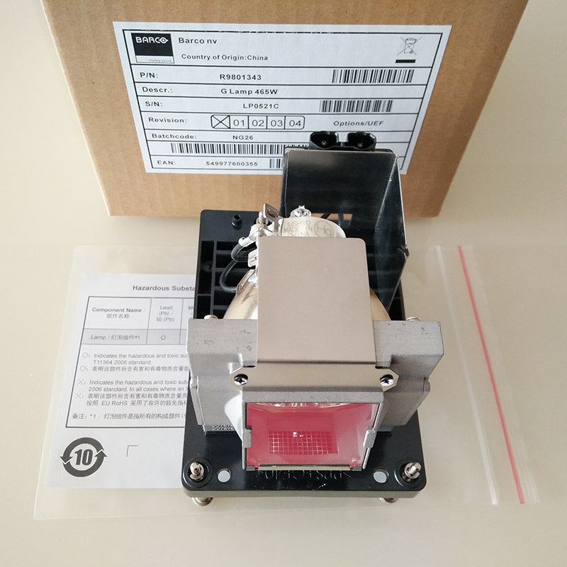Barco R9801343 Projector Lamp Housing with Genuine Original OEM Bulb