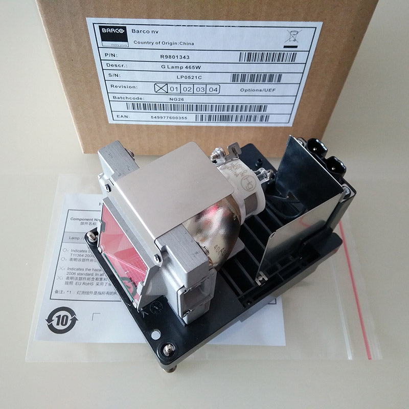 Barco R9801343 Projector Lamp Housing with Genuine Original OEM Bulb