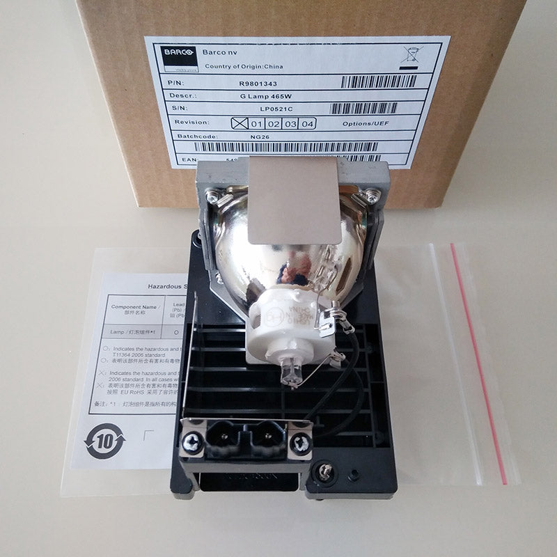 Barco R9801343 Projector Lamp Housing with Genuine Original OEM Bulb