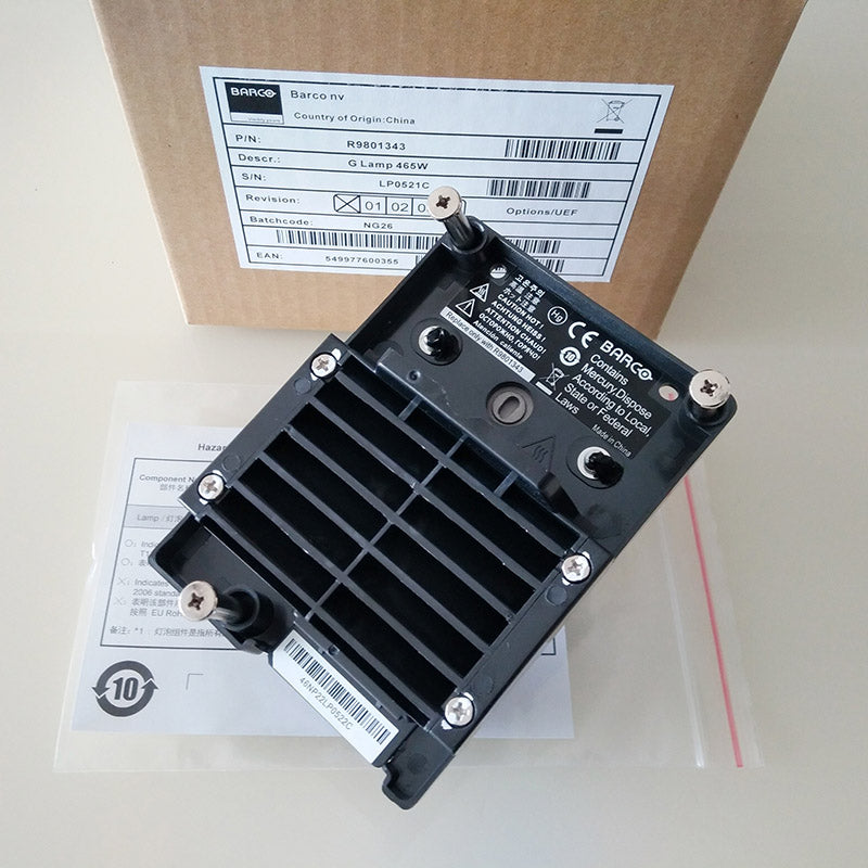 Barco R9801343 Projector Lamp Housing with Genuine Original OEM Bulb
