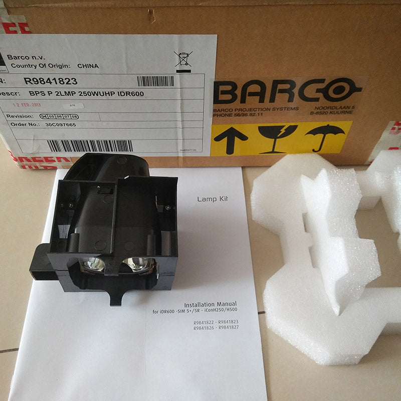 OEM/OM Projector Lamp Module R9841842 / R9841823- Dubbele Lamp Set Powered by Philips UHP OEM Bulb - 1 Year Warranty
