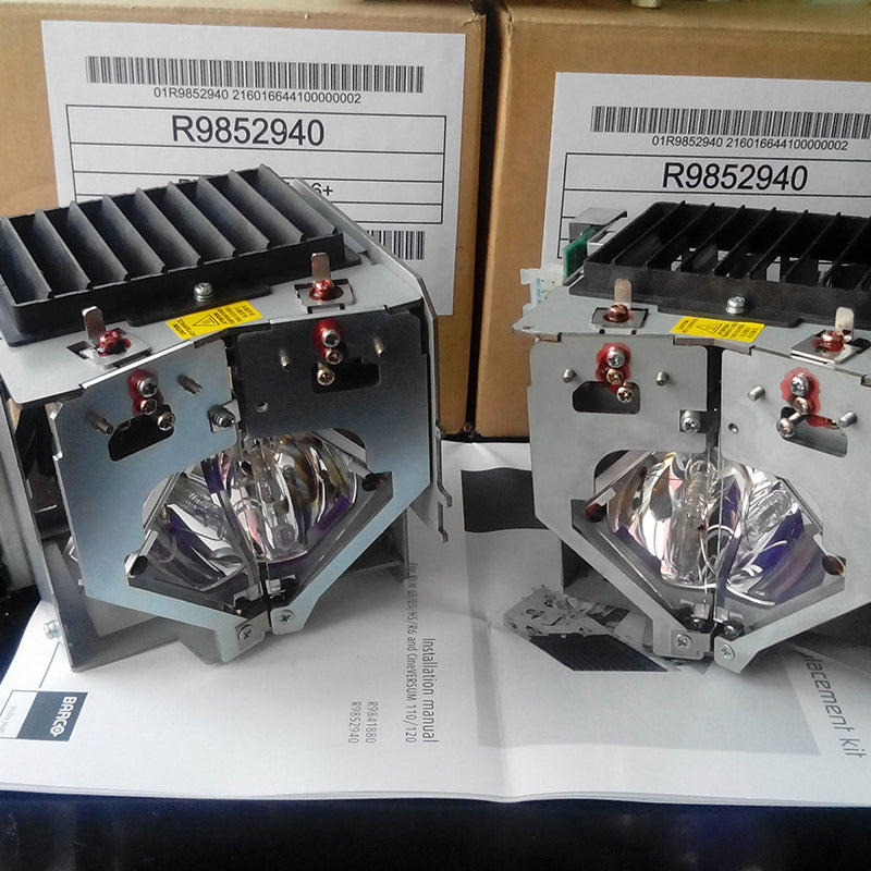 OEM BARCO R9852940 RLM Dual Projector Lamp for G5i H5 or R6+ Projectors Powered by Philips UHP OEM Bulb - 1 Year Warranty
