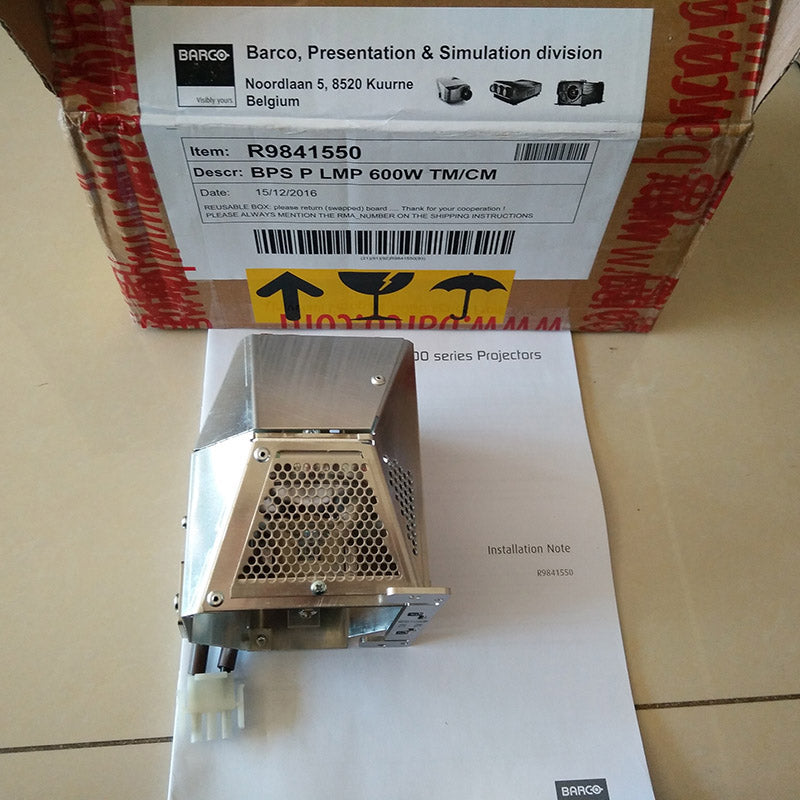 Barco R9841550 Projector Lamp Housing with Genuine Original OEM Bulb