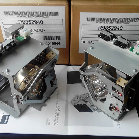OEM BARCO R9852940 RLM Dual Projector Lamp for G5i H5 or R6+ Projectors Powered by Philips UHP OEM Bulb - 1 Year Warranty